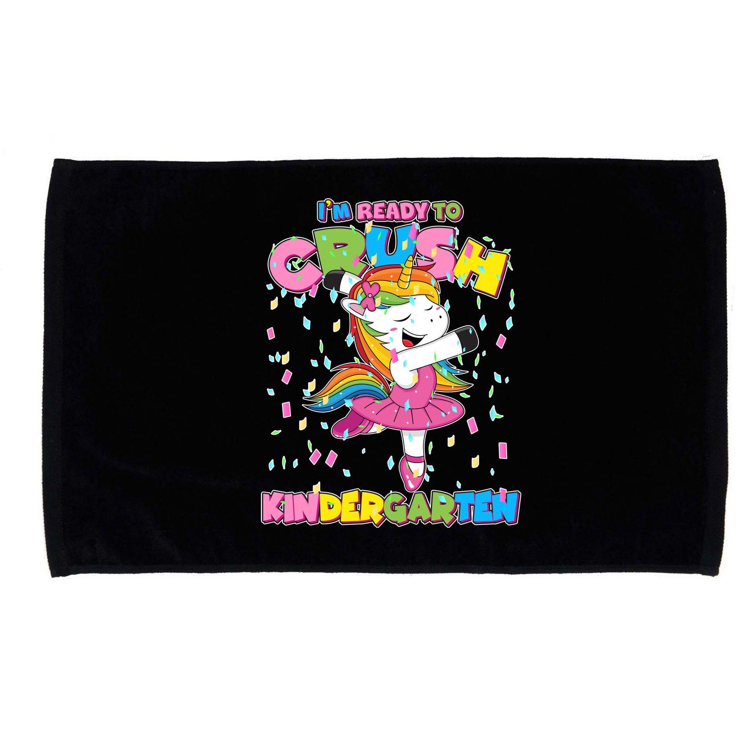 I'm Ready To Crush Kindergarten Cute Unicorn Microfiber Hand Towel