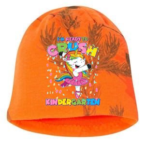 I'm Ready To Crush Kindergarten Cute Unicorn Kati - Camo Knit Beanie