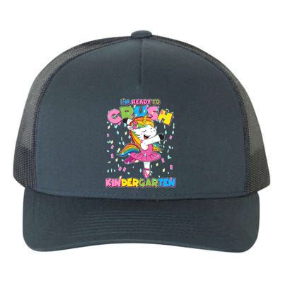 I'm Ready To Crush Kindergarten Cute Unicorn Yupoong Adult 5-Panel Trucker Hat