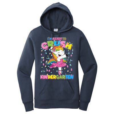 I'm Ready To Crush Kindergarten Cute Unicorn Women's Pullover Hoodie