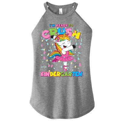 I'm Ready To Crush Kindergarten Cute Unicorn Women's Perfect Tri Rocker Tank