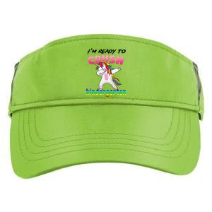 I'm Ready To Crush Kindergarten Cute Unicorn Dab Adult Drive Performance Visor