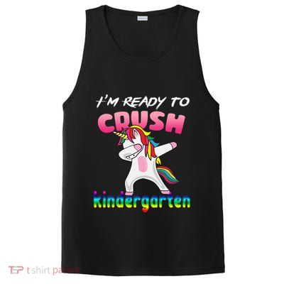 I'm Ready To Crush Kindergarten Cute Unicorn Dab PosiCharge Competitor Tank