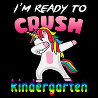 I'm Ready To Crush Kindergarten Cute Unicorn Dab Crop Top