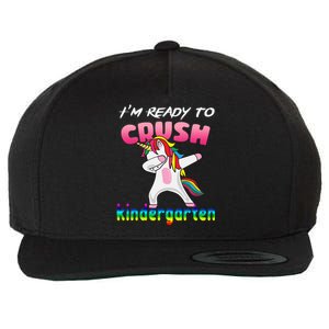 I'm Ready To Crush Kindergarten Cute Unicorn Dab Wool Snapback Cap