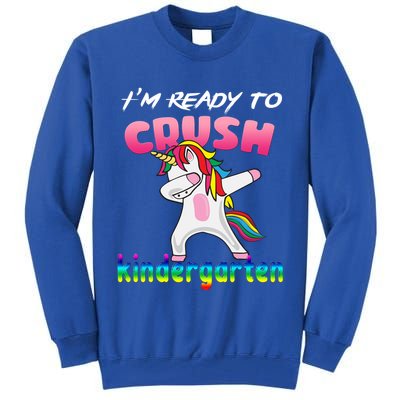 I'm Ready To Crush Kindergarten Cute Unicorn Dab Tall Sweatshirt