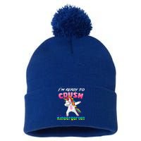 I'm Ready To Crush Kindergarten Cute Unicorn Dab Pom Pom 12in Knit Beanie