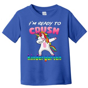 I'm Ready To Crush Kindergarten Cute Unicorn Dab Toddler T-Shirt