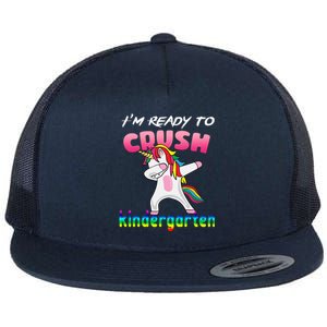 I'm Ready To Crush Kindergarten Cute Unicorn Dab Flat Bill Trucker Hat