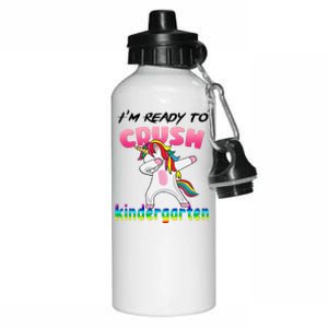 I'm Ready To Crush Kindergarten Cute Unicorn Dab Aluminum Water Bottle 