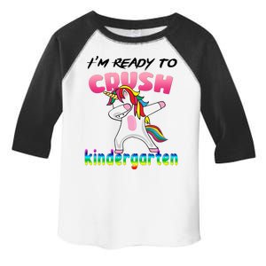 I'm Ready To Crush Kindergarten Cute Unicorn Dab Toddler Fine Jersey T-Shirt