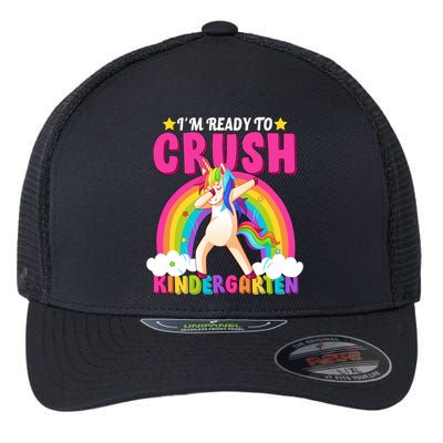 I'm Ready To Crush Kindergarten Unicorn Rainbow Flexfit Unipanel Trucker Cap