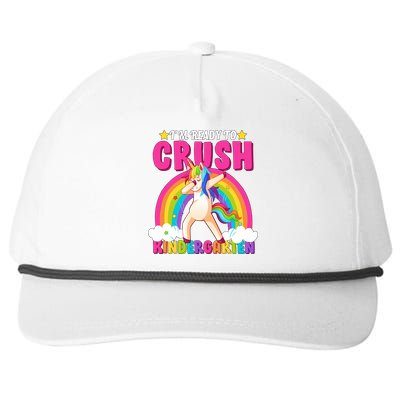 I'm Ready To Crush Kindergarten Unicorn Rainbow Snapback Five-Panel Rope Hat