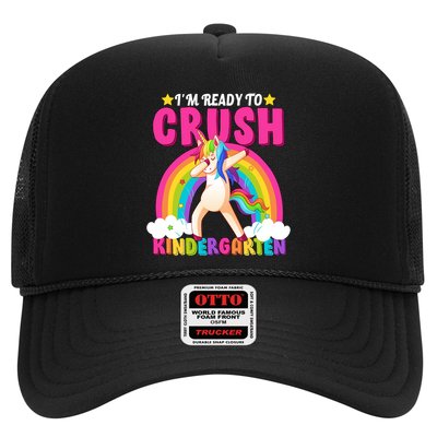 I'm Ready To Crush Kindergarten Unicorn Rainbow Trucker Hat