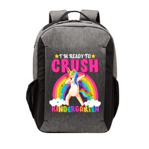 I'm Ready To Crush Kindergarten Unicorn Rainbow Vector Backpack