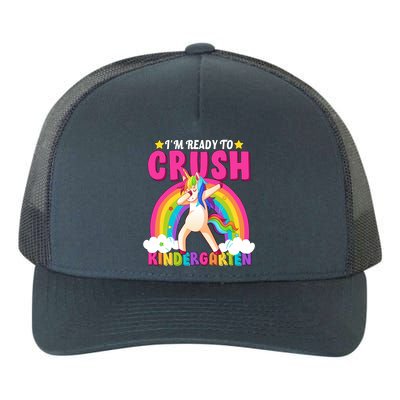 I'm Ready To Crush Kindergarten Unicorn Rainbow Yupoong Adult 5-Panel Trucker Hat