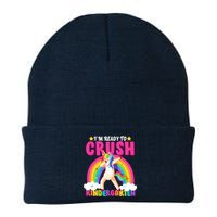 I'm Ready To Crush Kindergarten Unicorn Rainbow Knit Cap Winter Beanie