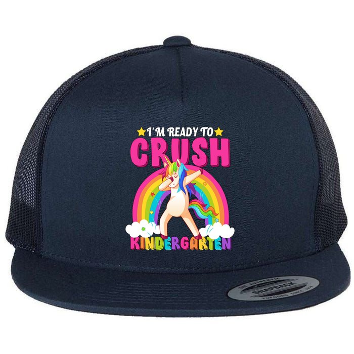 I'm Ready To Crush Kindergarten Unicorn Rainbow Flatbill Hat
