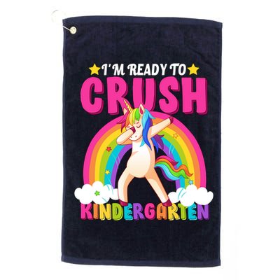 I'm Ready To Crush Kindergarten Unicorn Rainbow Golf Towel