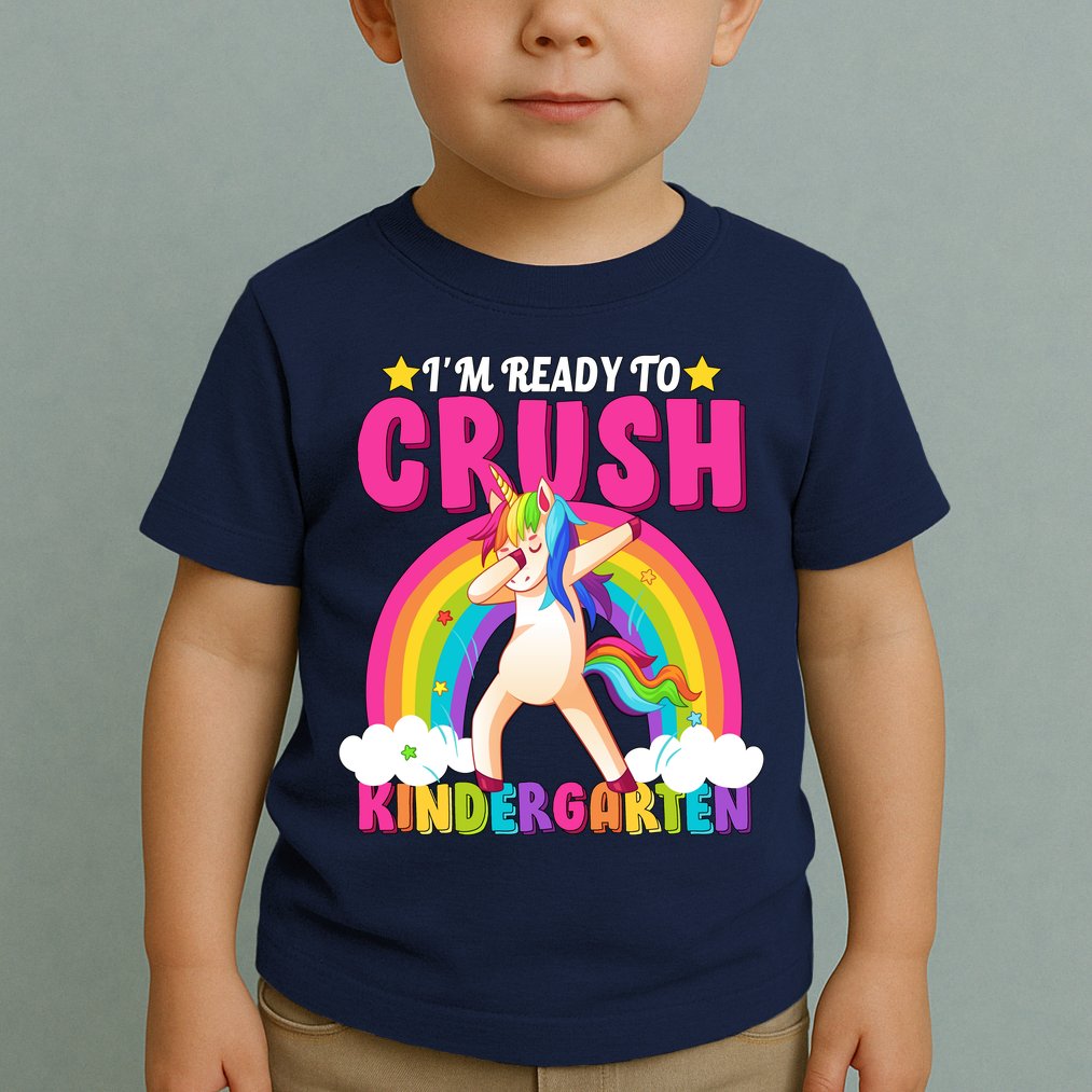 I'm Ready To Crush Kindergarten Unicorn Rainbow Toddler T-Shirt