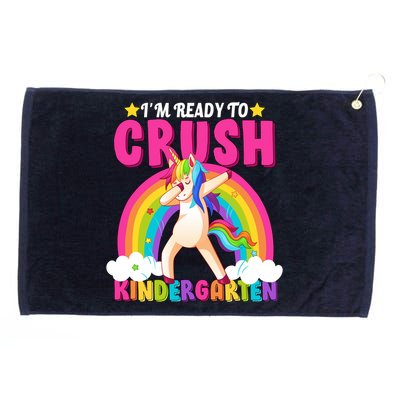 I'm Ready To Crush Kindergarten Unicorn Rainbow Grommeted Golf Towel