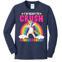 I'm Ready To Crush Kindergarten Unicorn Rainbow Kids Long Sleeve Shirt