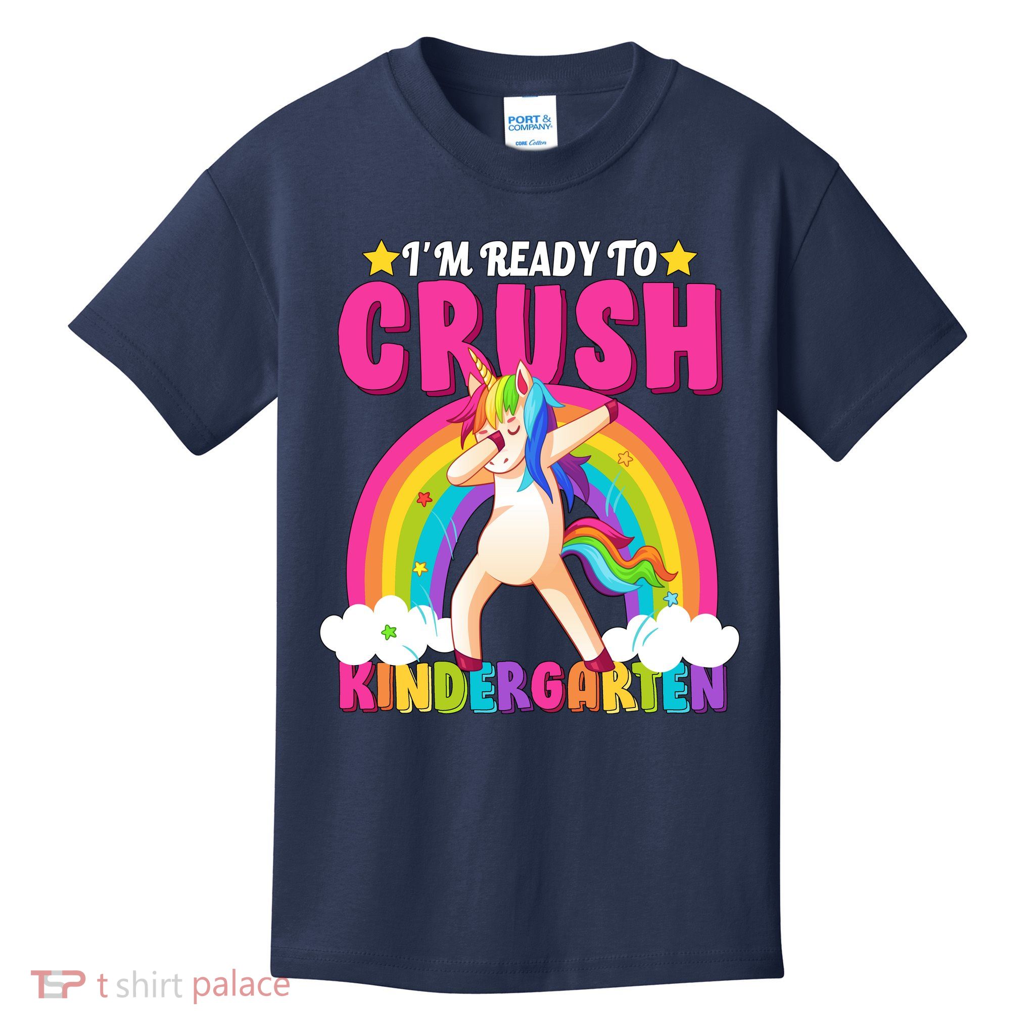 I'm Ready To Crush Kindergarten Unicorn Rainbow Kids T-Shirt