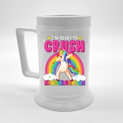 I'm Ready To Crush Kindergarten Unicorn Rainbow Beer Stein