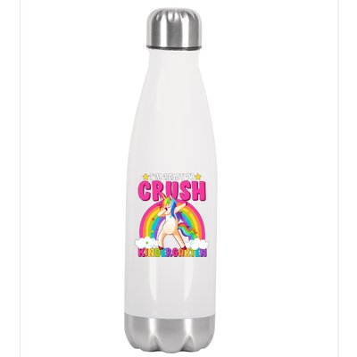 I'm Ready To Crush Kindergarten Unicorn Rainbow Stainless Steel Insulated Water Bottle