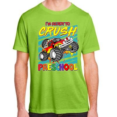 I'm Ready To Crush Preschool Monster Truck Madness Adult ChromaSoft Performance T-Shirt