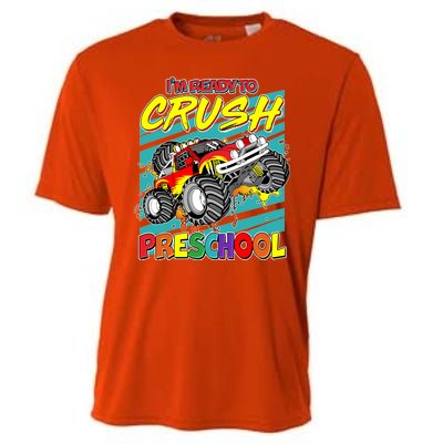 I'm Ready To Crush Preschool Monster Truck Madness Cooling Performance Crew T-Shirt