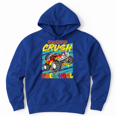 I'm Ready To Crush Preschool Monster Truck Madness Hoodie