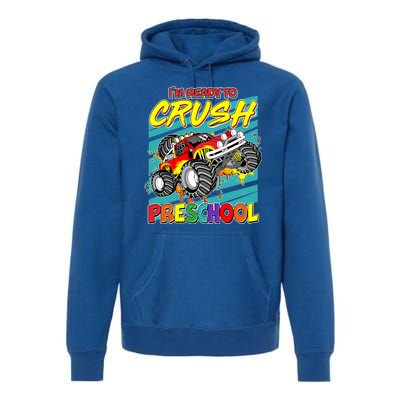 I'm Ready To Crush Preschool Monster Truck Madness Premium Hoodie