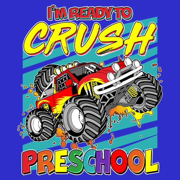 I'm Ready To Crush Preschool Monster Truck Madness 16 in Basic Backpack