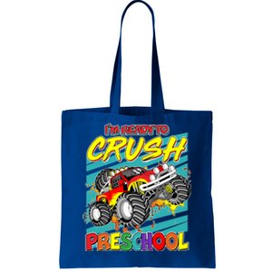 I'm Ready To Crush Preschool Monster Truck Madness Tote Bag