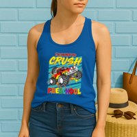 I'm Ready To Crush Preschool Monster Truck Madness Womens Tank Top