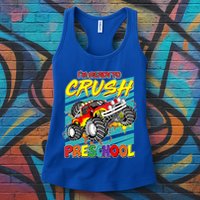 I'm Ready To Crush Preschool Monster Truck Madness Womens Tank Top
