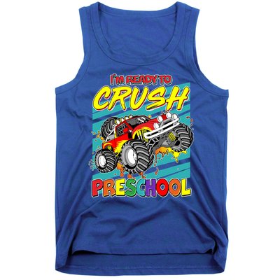 I'm Ready To Crush Preschool Monster Truck Madness Tank Top