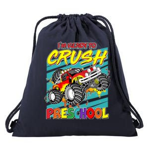 I'm Ready To Crush Preschool Monster Truck Madness Drawstring Bag