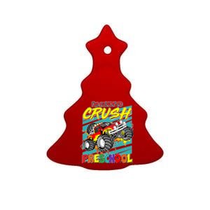 I'm Ready To Crush Preschool Monster Truck Madness Ceramic Tree Ornament