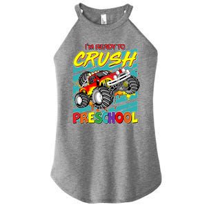 I'm Ready To Crush Preschool Monster Truck Madness Women’s Perfect Tri Rocker Tank