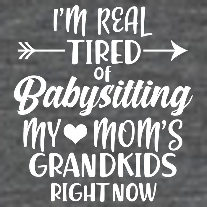 I'm Real Tired Of Babysitting My Mom's Grandkids Right Now 7 Panel Mesh Trucker Snapback Hat