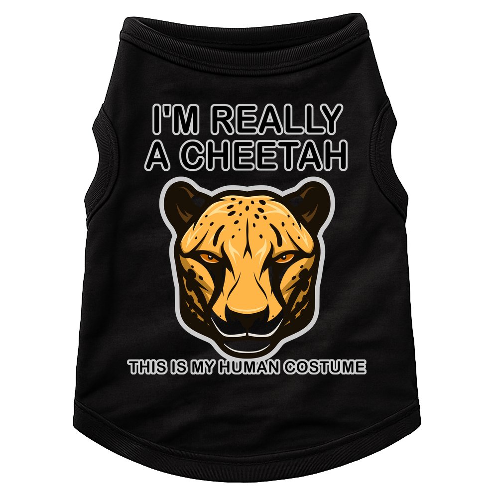 I'm Really A Cheetah Human Costume Doggie Tank