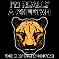 I'm Really A Cheetah Human Costume Visor