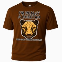 I'm Really A Cheetah Human Costume Cooling Performance Crew T-Shirt