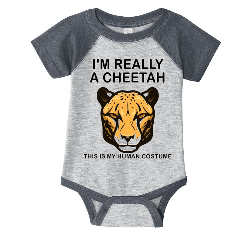 I'm Really A Cheetah Human Costume Infant Baby Jersey Bodysuit