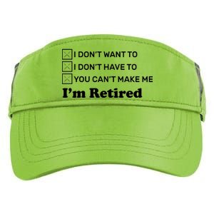 I'm Retired Adult Drive Performance Visor