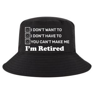 I'm Retired Cool Comfort Performance Bucket Hat