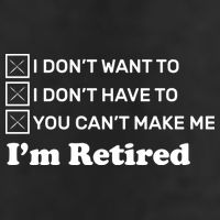 I'm Retired 7 Panel Mesh Trucker Snapback Hat