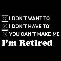 I'm Retired 7-Panel Snapback Hat